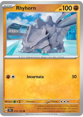Rhyhorn #074/142 — Corona Astrale