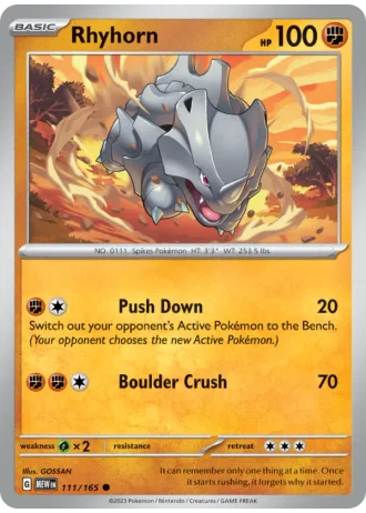 Rhyhorn #111/165 — 151