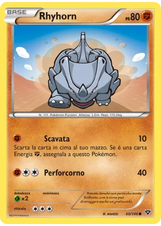 Rhyhorn #60 — XY