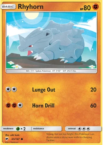 Rhyhorn #65 — Burning Shadows
