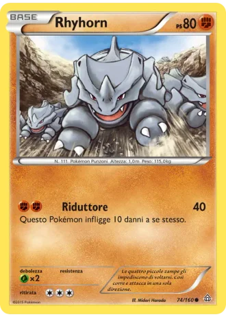 Rhyhorn #74 — Scontro Primordiale