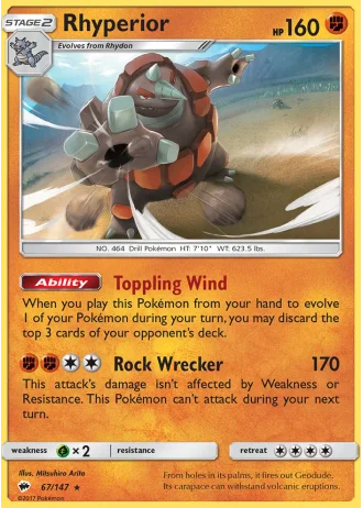 Rhyperior #67 — Burning Shadows