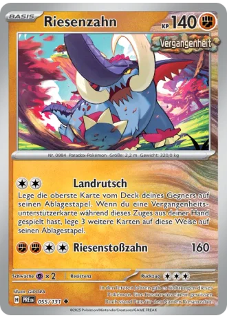 Riesenzahn #055/131 — Prismatische Entwicklungen