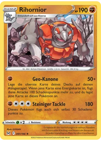 Rihornior #091/196 — Verlorener Ursprung