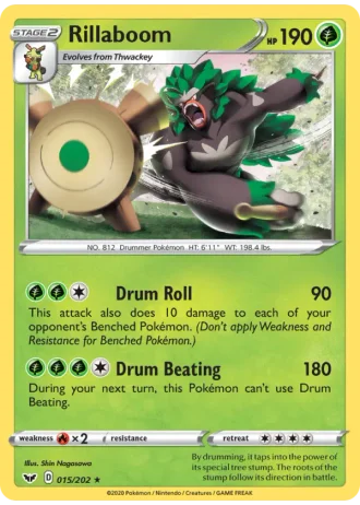 Rillaboom #15/202 — Sword & Shield