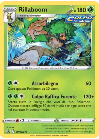 Rillaboom SWSH277 — Spada e Scudo Promos