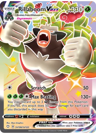 Rillaboom VMAX SV106/122 — Shiny Vault (Shining Fates)