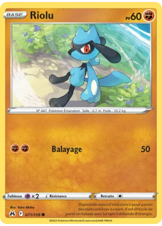 Riolu #071/159 — Zénith Suprême