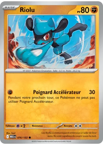Riolu #076/132 — Méga-Évolution