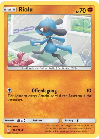 Riolu #102/214 — Kräfte im Einklang