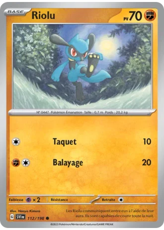 Riolu #112/198 — Écarlate et Violet