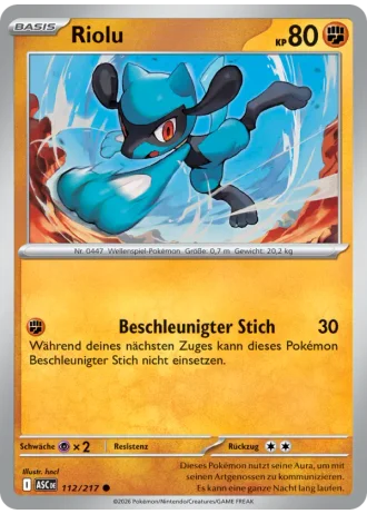 Riolu #112/217 — Erhabene Helden