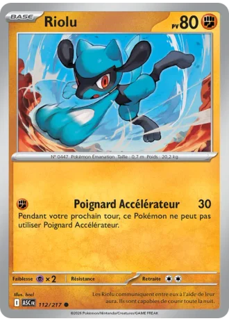 Riolu #112/217 — Héros Transcendants