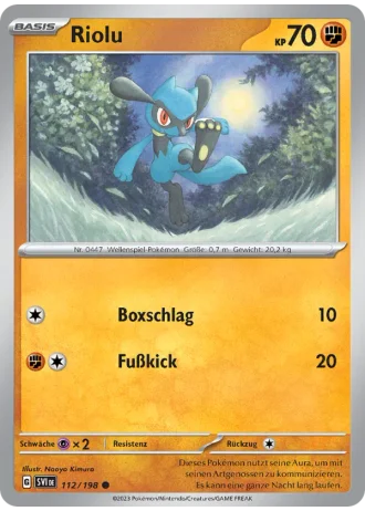 Riolu #112 — Karmesin & Purpur