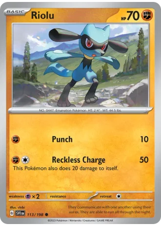 Riolu #113 — Scarlet & Violet