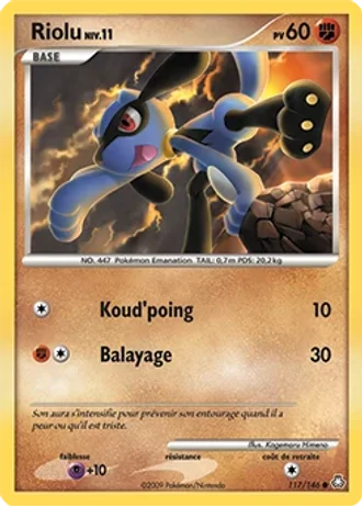 Riolu #117/146 — Éveil des Légendes