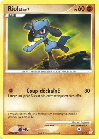 Riolu #6 — DP Kit dresseur (Lucario)