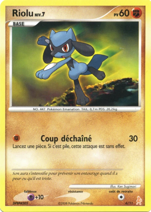 Riolu #6 — DP Kit dresseur (Lucario)