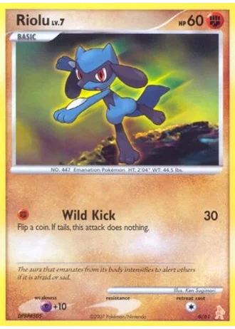 Riolu #6 — DP trainer Kit (Lucario)