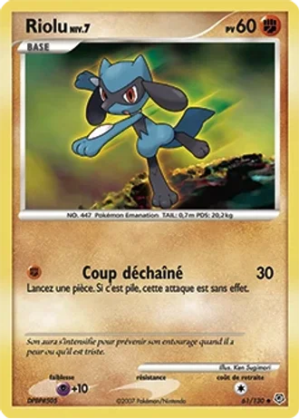 Riolu #61/130 — Diamant & Perle