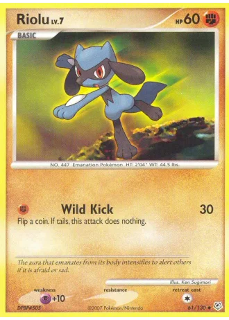 Riolu #61/130 — Diamante & Perla