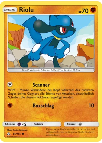 Riolu #66/156 — Ultra-Prisma