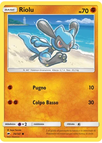 Riolu #70/147 — Ombre Infuocate
