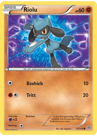 Riolu #75/135 — Plasma-Sturm
