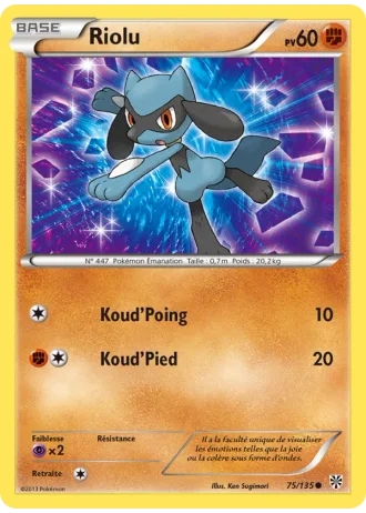 Riolu #75/135 — Tempête Plasma