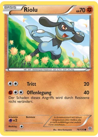 Riolu #76/135 — Plasma-Sturm