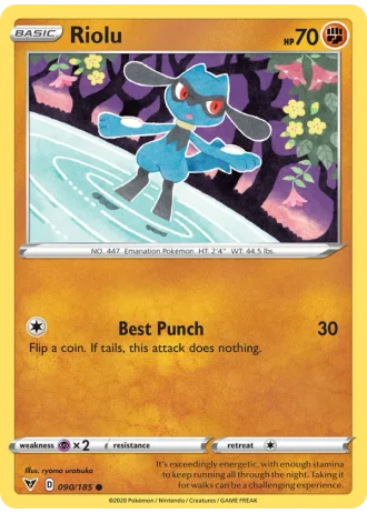Riolu #90/185 — Vivid Voltage
