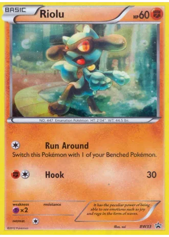 Riolu BW33 — Black & White Promos