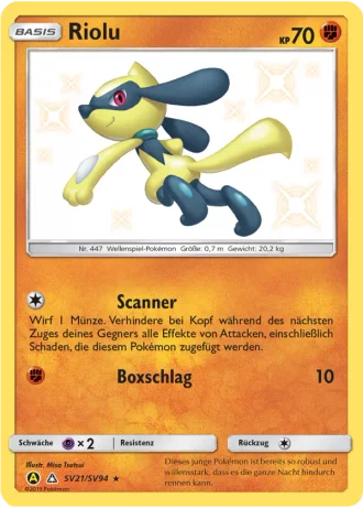 Riolu SV21/94 — Schillernde Schatzkammer (Verborgenes Schicksal)