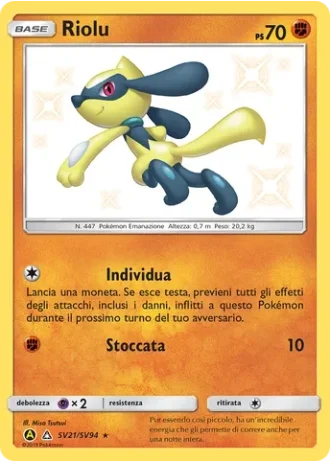 Riolu SV21/94 — Tesoro Cromatico (Destino Sfuggente)