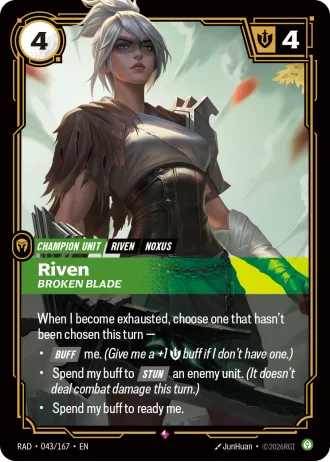 Riven, Broken Blade #043/167 — Radiance