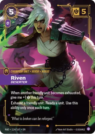 Riven, Deserter #114/167 — Radiance