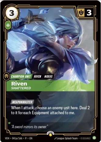 Riven, Shattered #041a/166 — Promotional Cards