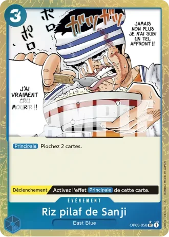 Riz pilaf de Sanji (OP03-056) (Jolly Roger Foil) — ONE PIECE CARD THE BEST (PRB01)