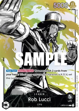 Rob Lucci (OP03-076) (Alternative Art) — Pillars of Strength (OP03)