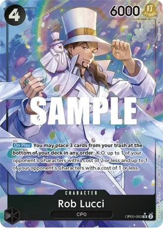Rob Lucci (OP05-093) (Alternative Art) — Awakening of the New Era (OP05)