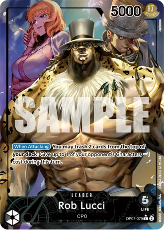 Rob Lucci (OP07-079) (Alternative Art) — 500 Years in the Future (OP07)