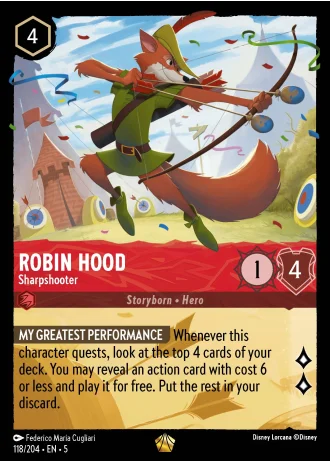 Robin Hood - Sharpshooter #118/204 — Shimmering Skies