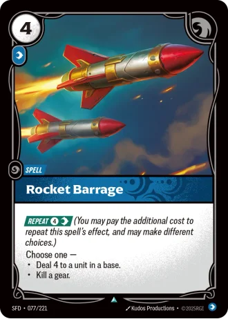 Rocket Barrage #077/221 — Spiritforged