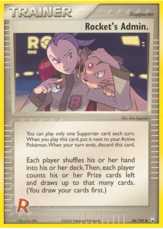 Rocket's Admin. #86/109 — Team Rocket Returns