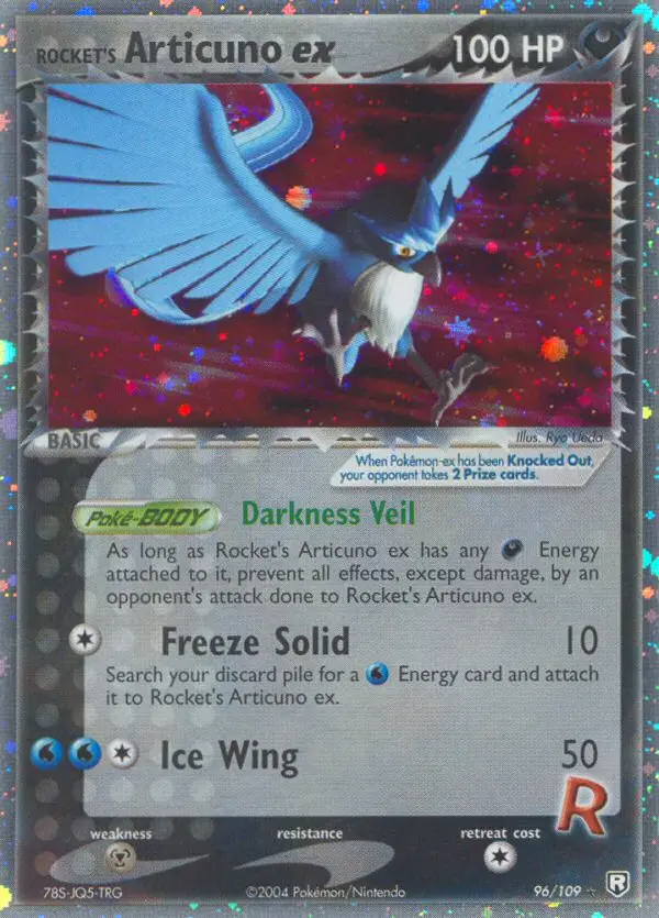 Rocket's Articuno ex #96 — Team Rocket Returns
