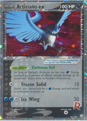 Rocket's Articuno ex #96 — Team Rocket Returns