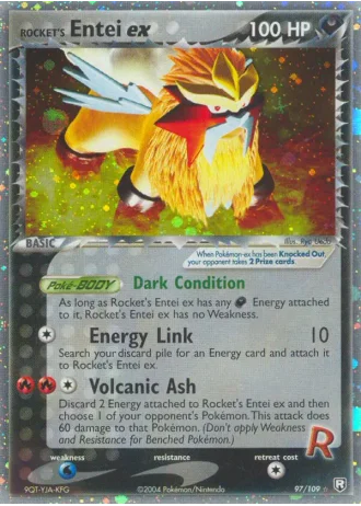 Rocket's Entei ex #97 — Team Rocket Returns