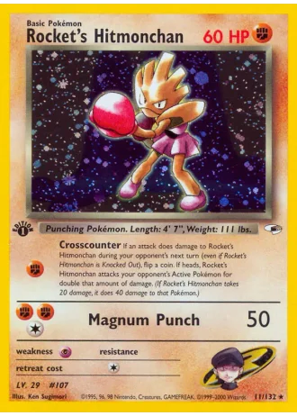 Rocket's Hitmonchan #11 — Gym Heroes