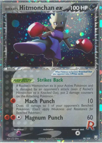 Rocket's Hitmonchan ex #98 — Team Rocket Returns