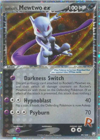 Rocket's Mewtwo ex #99 — Team Rocket Returns